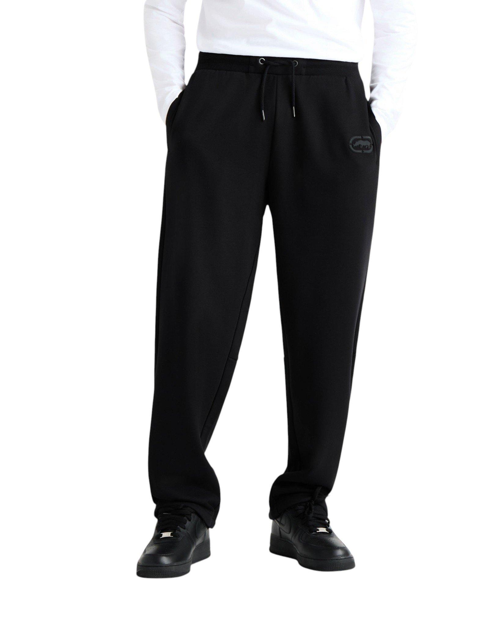 ecko unltd. Men's Classic Wide Leg Sweatpants - Black - BLACK